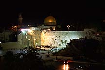 [
The Kotel at night ]