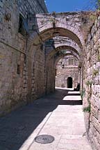 [ Arches over a Jerusalem street ]
