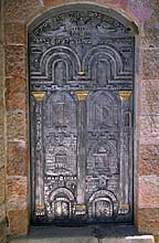 [ Kabalistic synagogue door, Jerusalem. ]