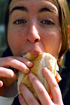 [
Laura Z. eats a Spring Fair lunch... ]